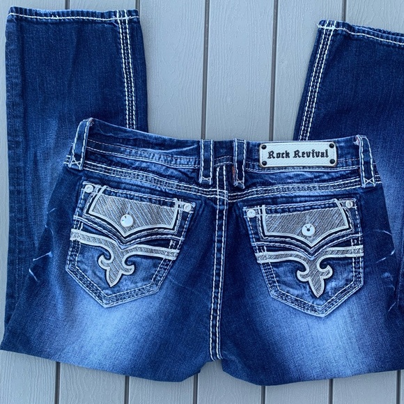 Rock Revival Women’s Porsha Easy Capri Denim Jeans - Size 29 style E8480EP - Picture 3 of 12